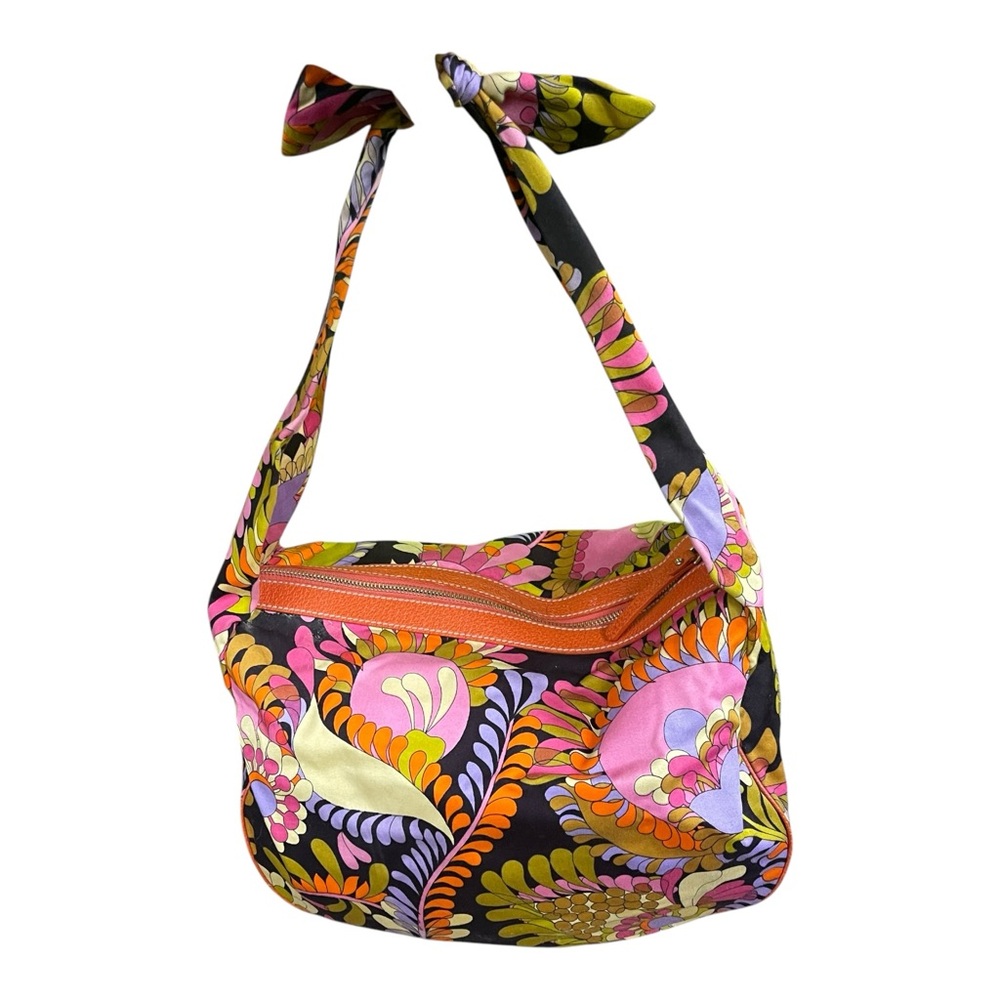 Kate Spade Purse Tote Floral Hawaiian Y2K Bright Canvas Zip Medium Funky Art - Picture 4 of 16